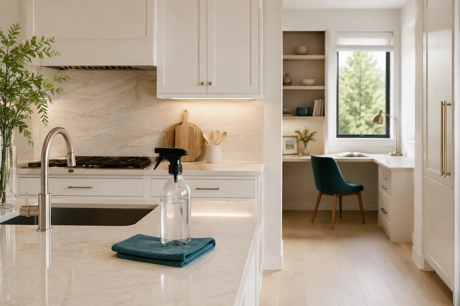 Fresh, clean home interior